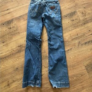 Wrangler Blue Flare Wide Leg Jeans